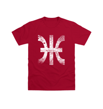 Cardinal Red Harlequins Battleworn Insignia T Shirt