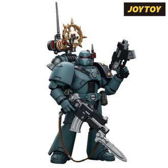 As shown JoyToy Warhammer The Horus Heresy Action Figure - Sons of Horus, Legion MkVI Tactical Squad Legionary with Nuncio Vox (1\/18 Scale)