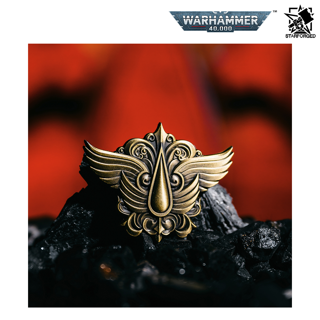 Starforged Warhammer 40,000 Chapter Icon Pin Badge - Blood Angels