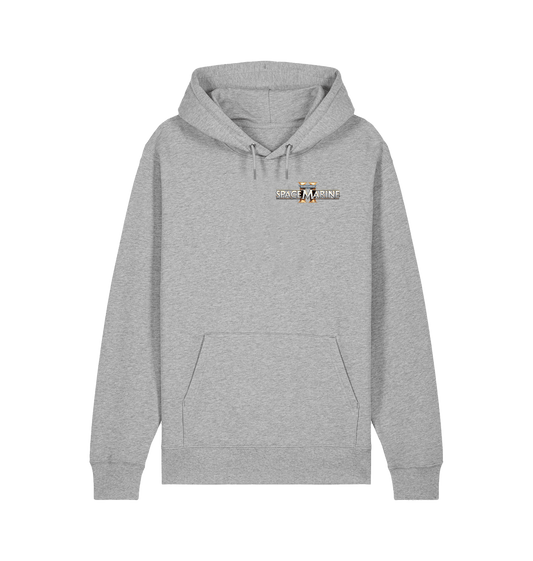 Heather Grey Premium Warhammer 40,000: Space Marine 2 Skull Halo Hoodie