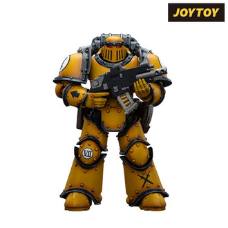 As shown JoyToy Warhammer The Horus Heresy Action Figure - Imperial Fists, Legion MkIII Tactical Squad Legionary with Bolter (1\/18 Scale)