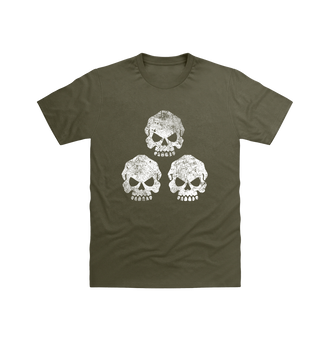 Military Green Death Guard Battleworn Insignia T Shirt