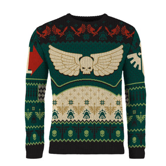 As Shown Warhammer 40,000: Dark Angels Xmas Jumper