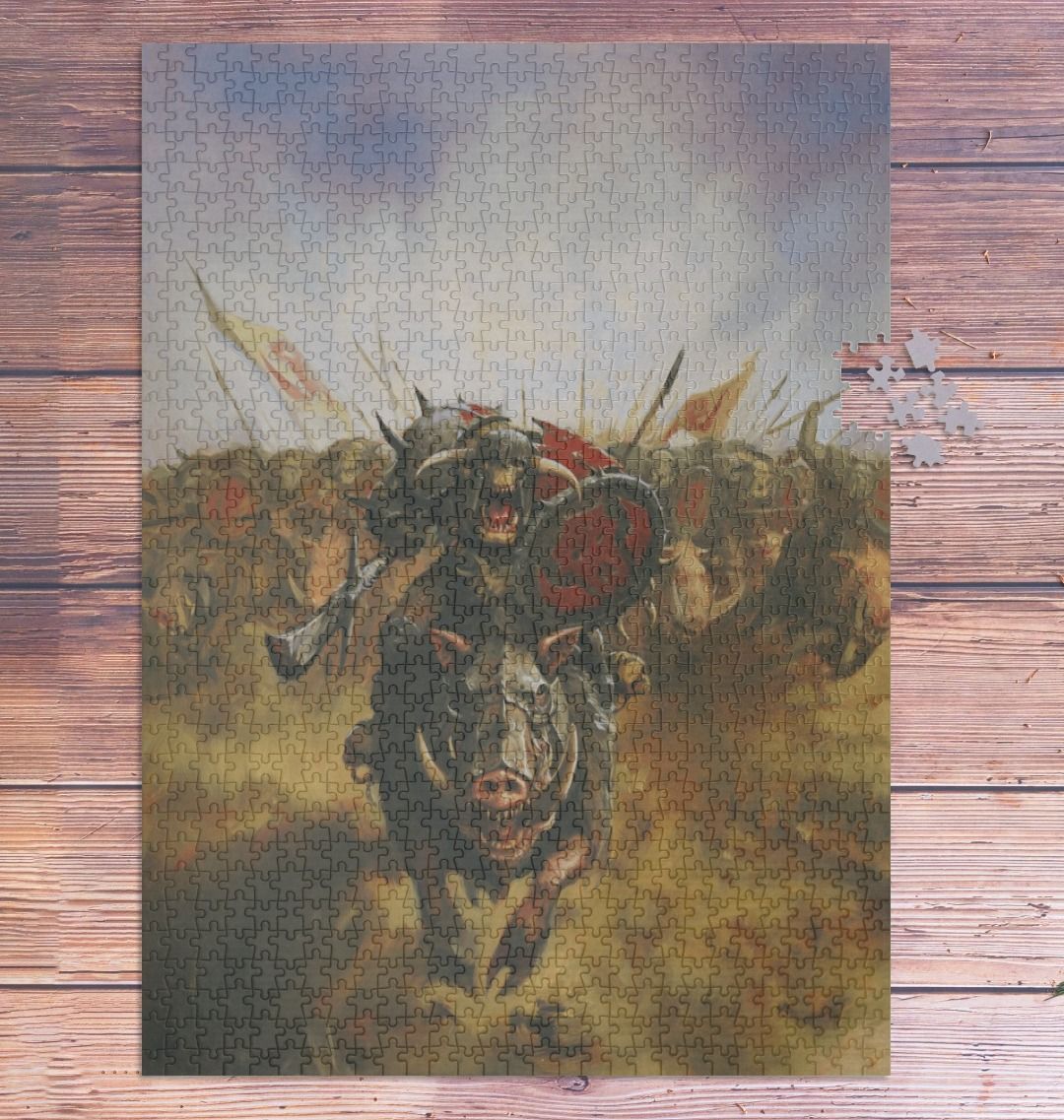 Warhammer The Old World Orc & Goblin Tribes 1000 Piece Jigsaw Puzzle