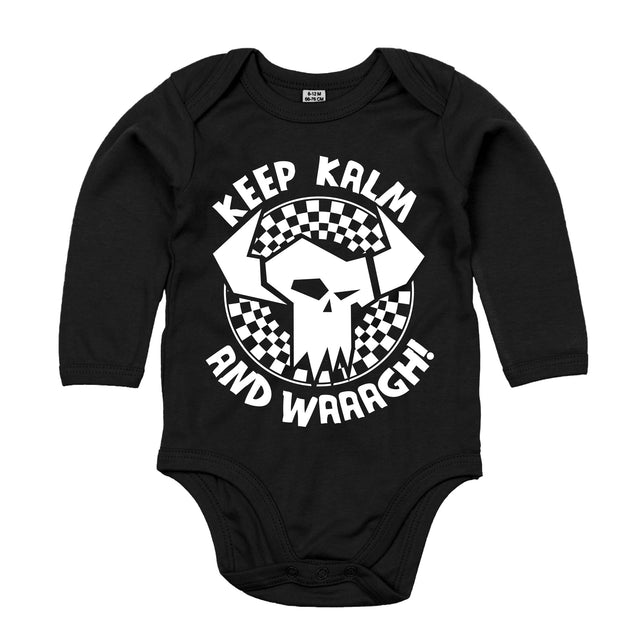 Keep Kalm Long Sleeved Baby Bodysuit