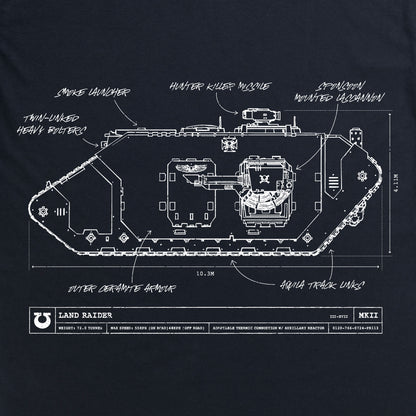 Ultramarines Land Raider Hoodie