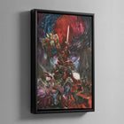 Blood Angels Command Company Framed Canvas