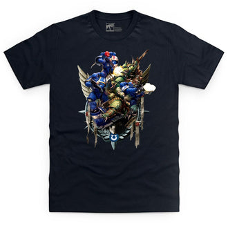 Ultramarines Versus Death Guard T Shirt