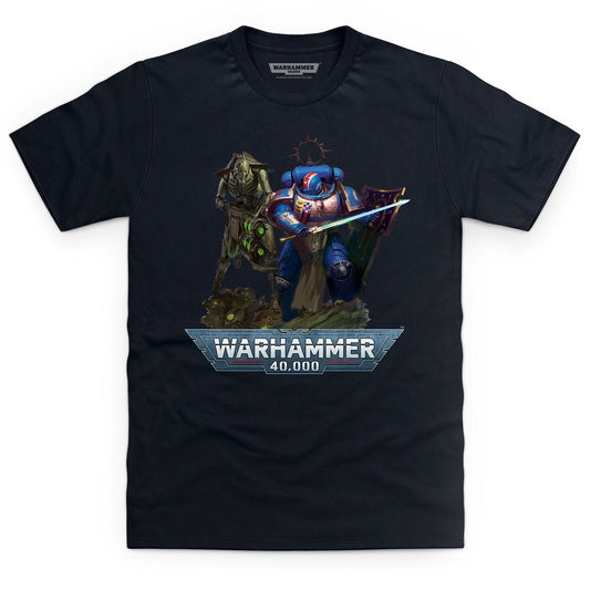 Primaris Lieutenant vs Necron Warrior T Shirt