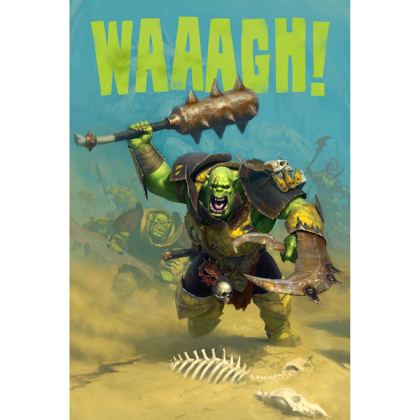 Orruk Warclans Ironjawz Slogan Poster